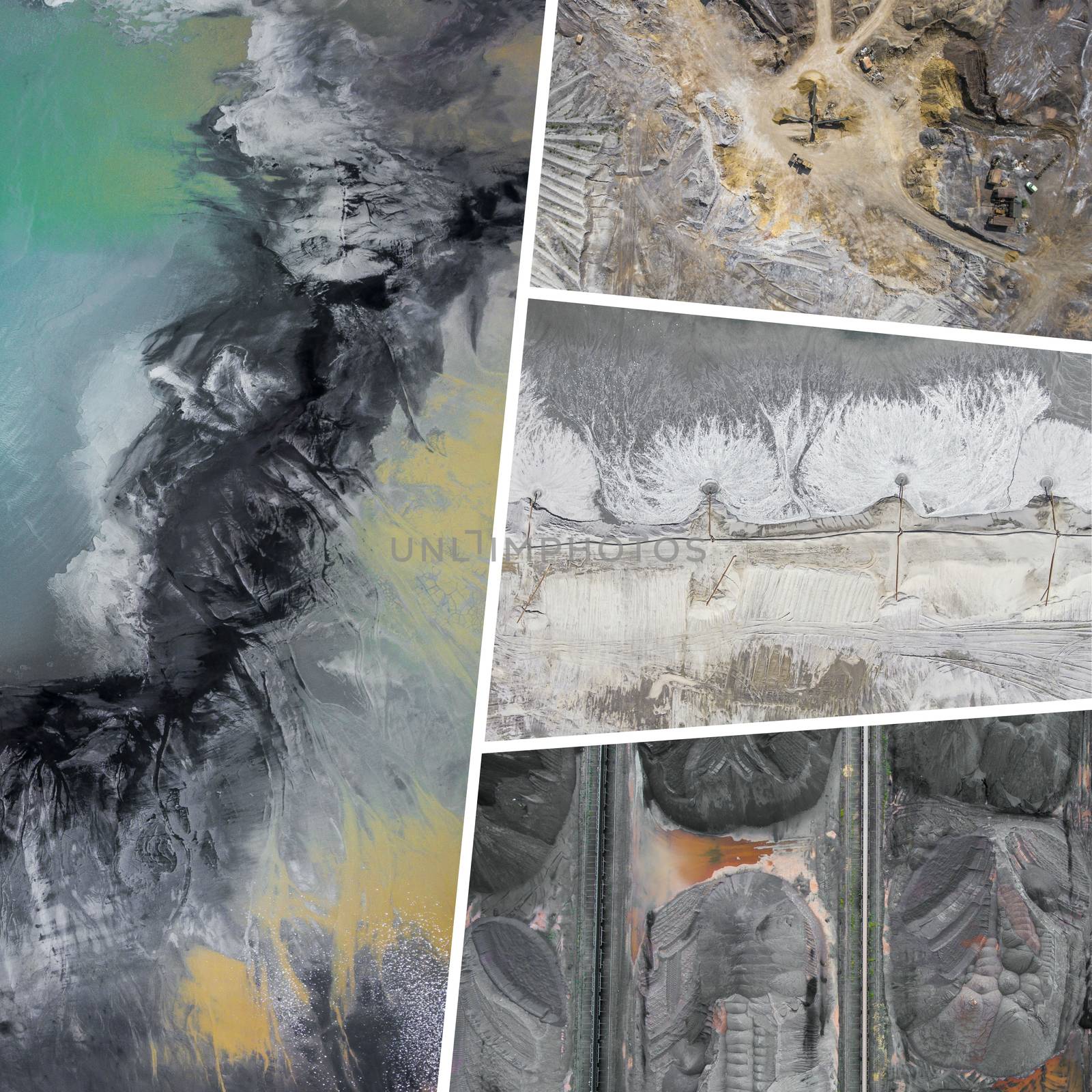 Collage of Aerial Industrial Pictures - my photos.