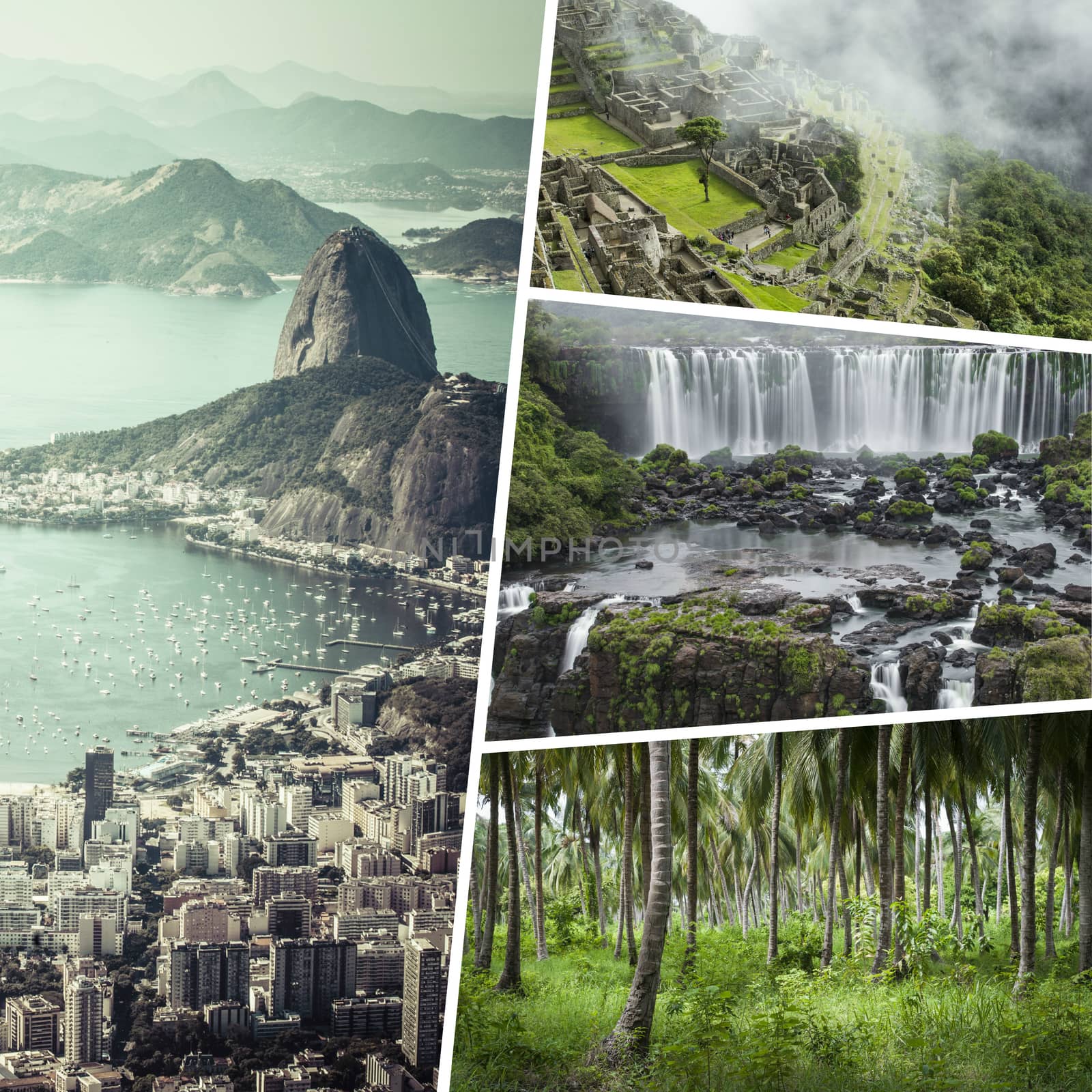 Collage of Most Beautiful and Breathtaking Places in South America - my photos