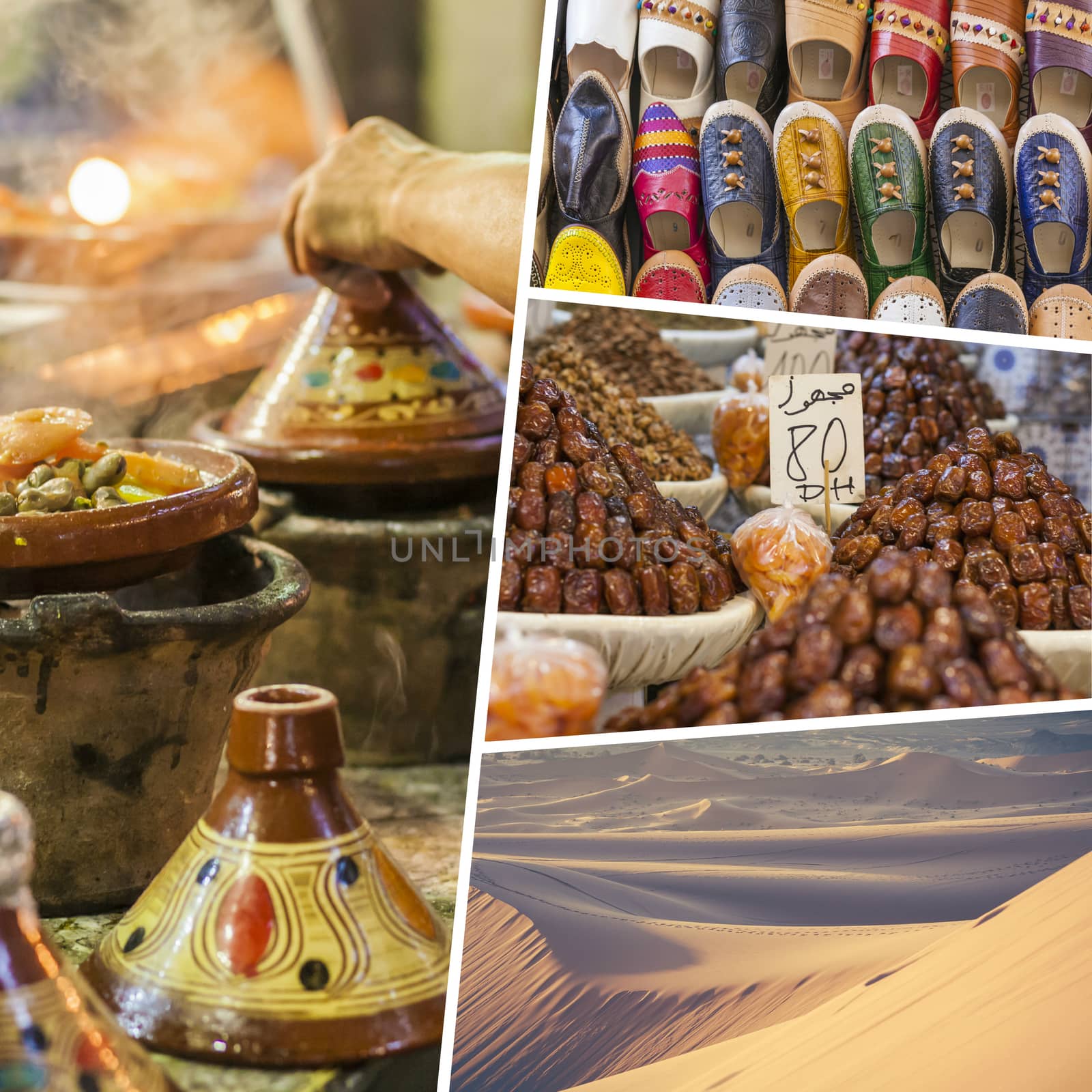 Collage of typical places in Morocco - my photos by mariusz_prusaczyk