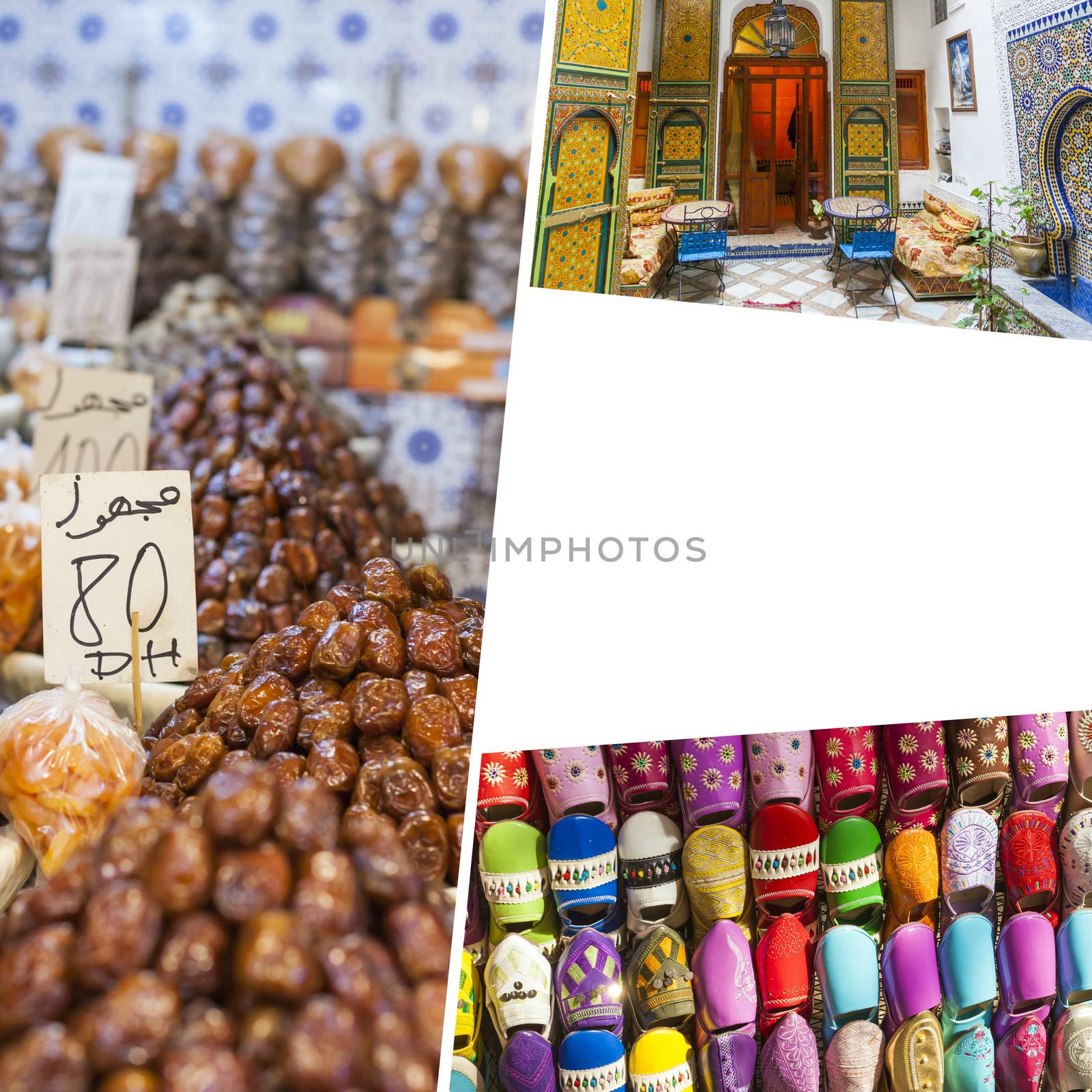 Collage of Morocco images - travel background (my photos) by mariusz_prusaczyk