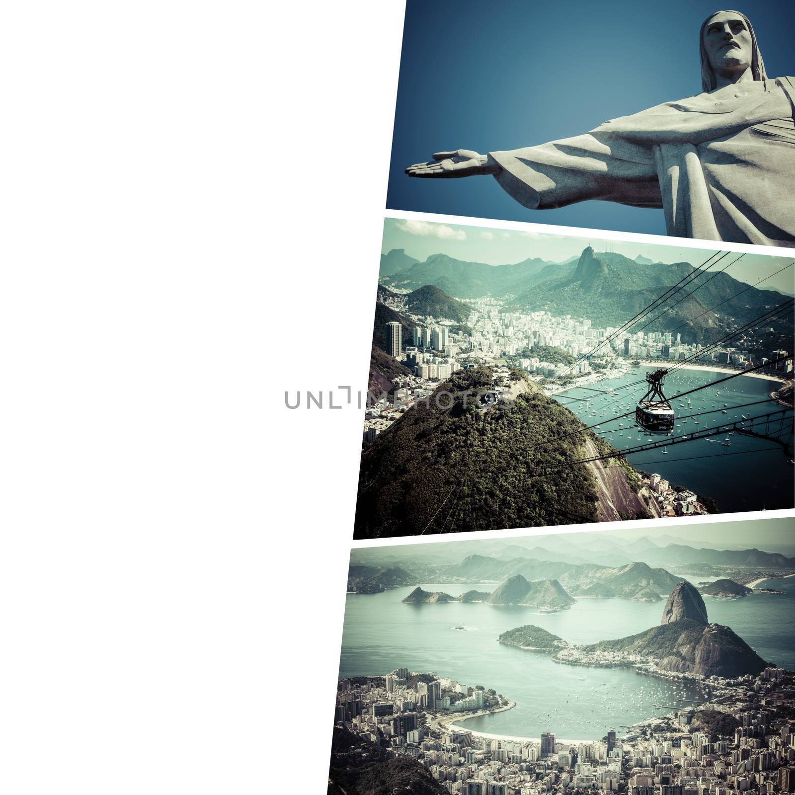 Collage of Rio de Janeiro (Brazil) images - travel background (m by mariusz_prusaczyk