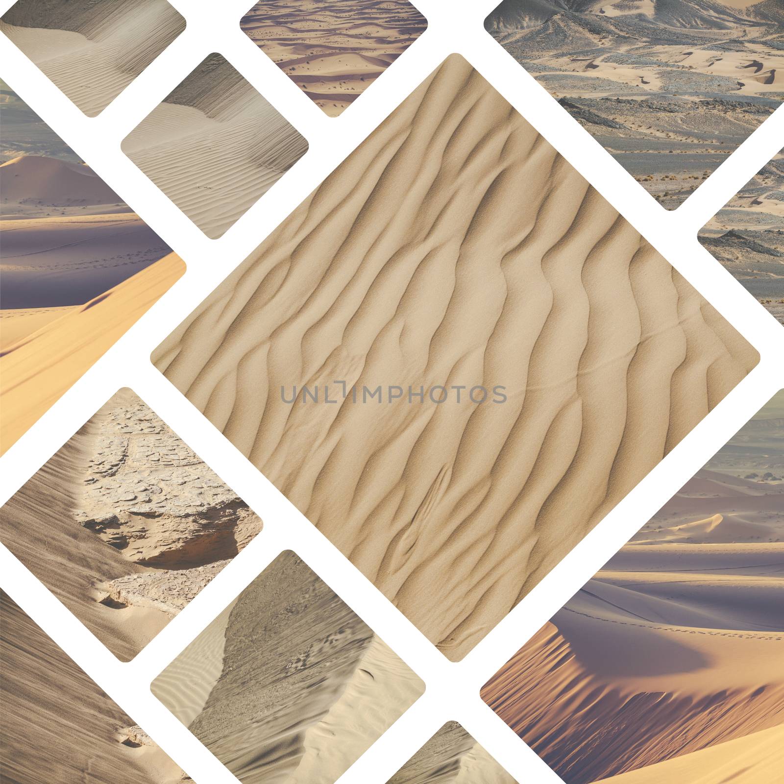 Collage of sahara deser in Morocco - my photos by mariusz_prusaczyk