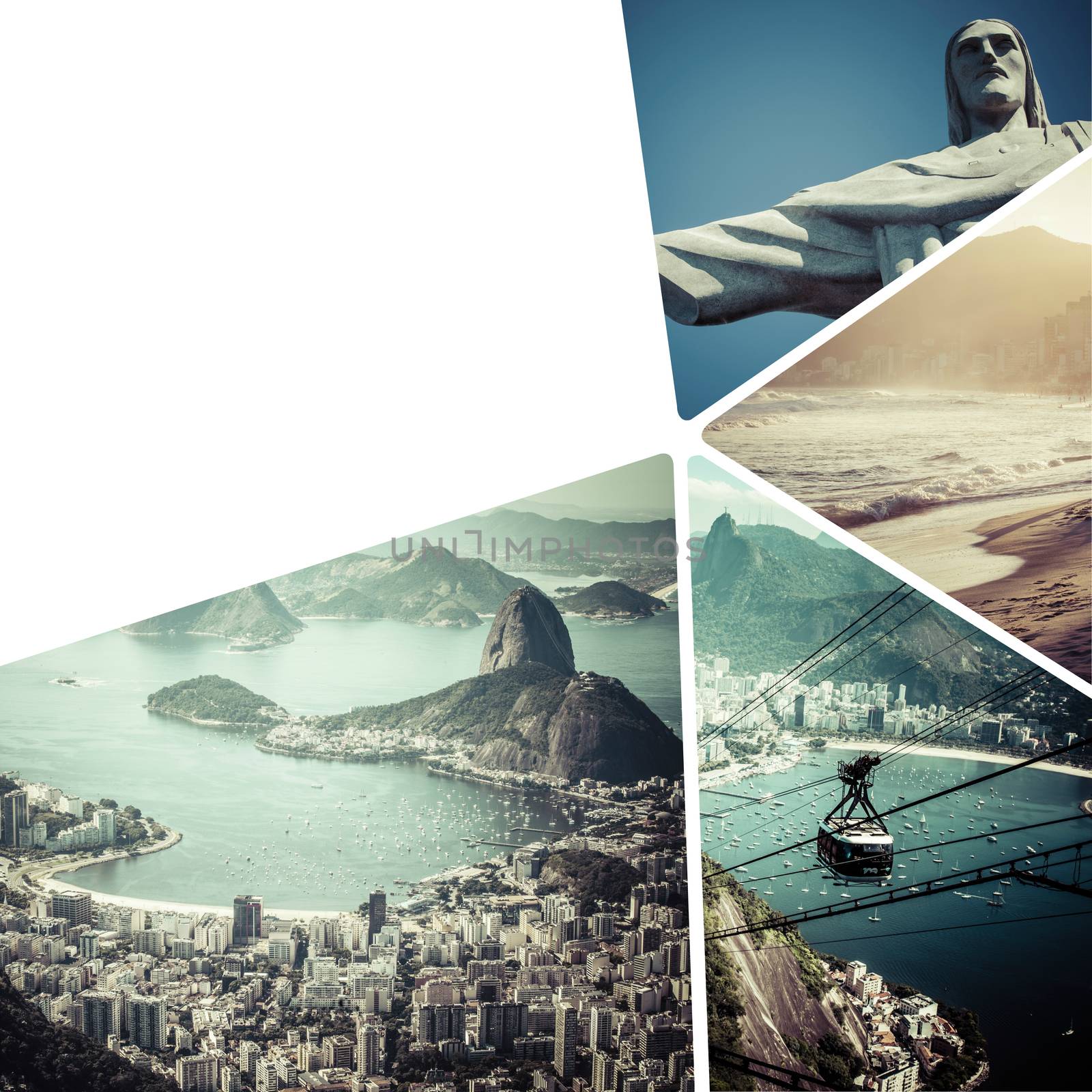 Collage of Rio de Janeiro (Brazil) images - travel background (m by mariusz_prusaczyk