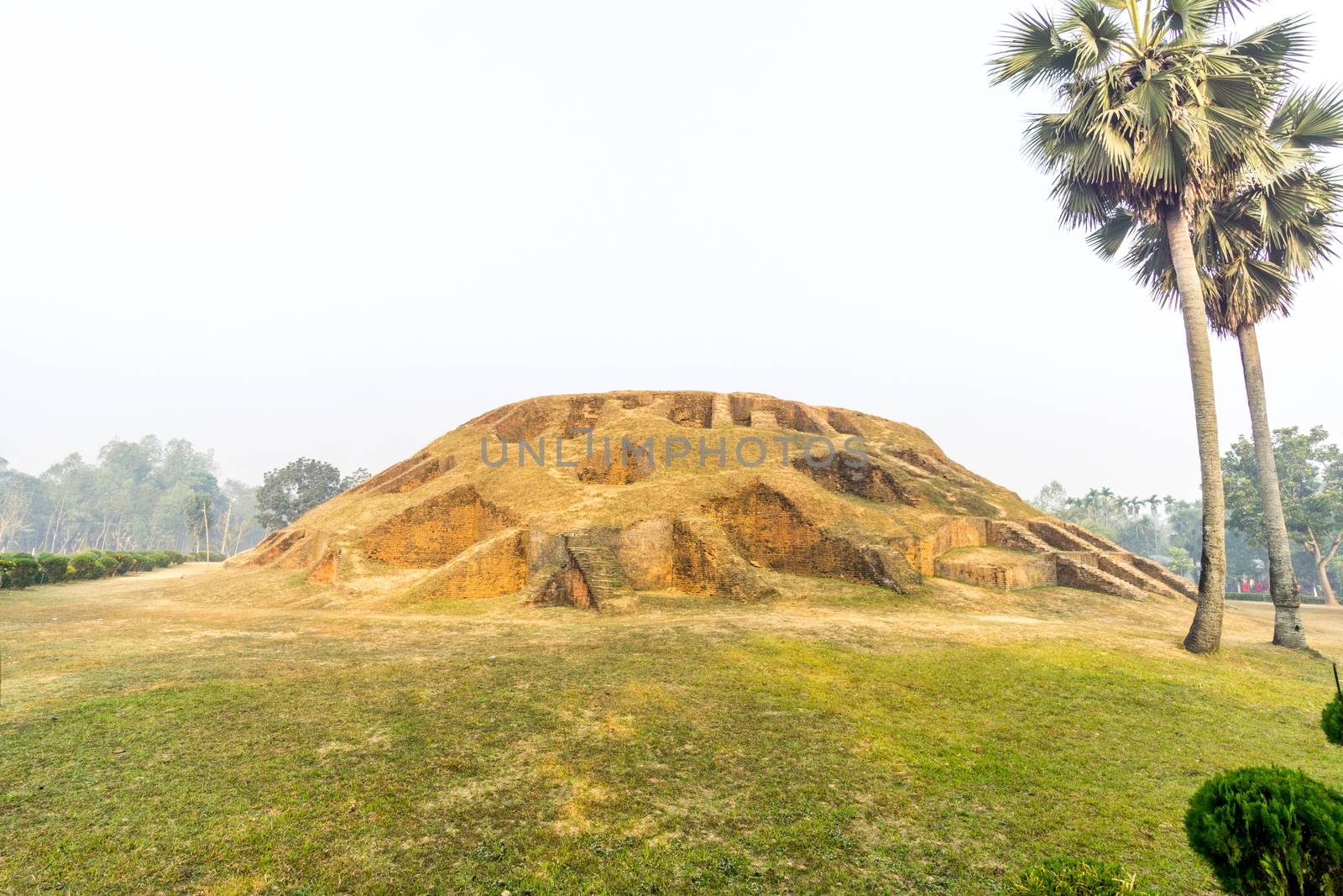 Bogra, Bangladesh - February 18, 2017: Mahasthangarh is one of the earliest urban archaeological site so far discovered in Bangladesh. this photo was taken from Bogra, bangladesh.