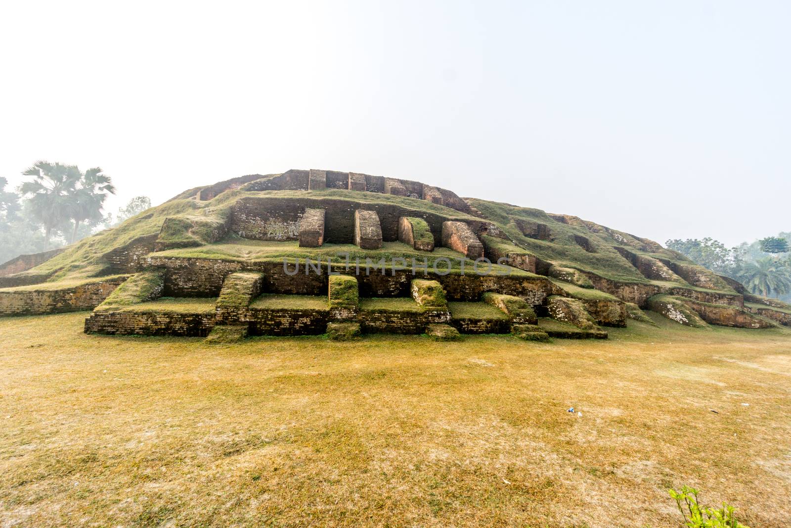 Bogra, Bangladesh - February 18, 2017: Mahasthangarh is one of the earliest urban archaeological site so far discovered in Bangladesh. this photo was taken from Bogra, bangladesh.