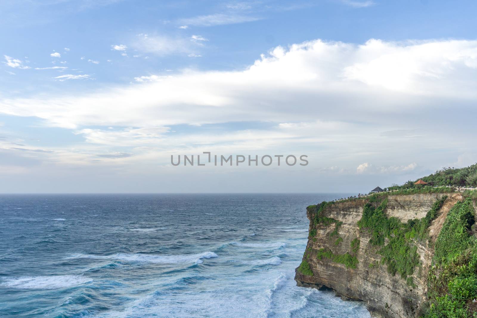Uluwatu temple in the sea in Bali Indonesia