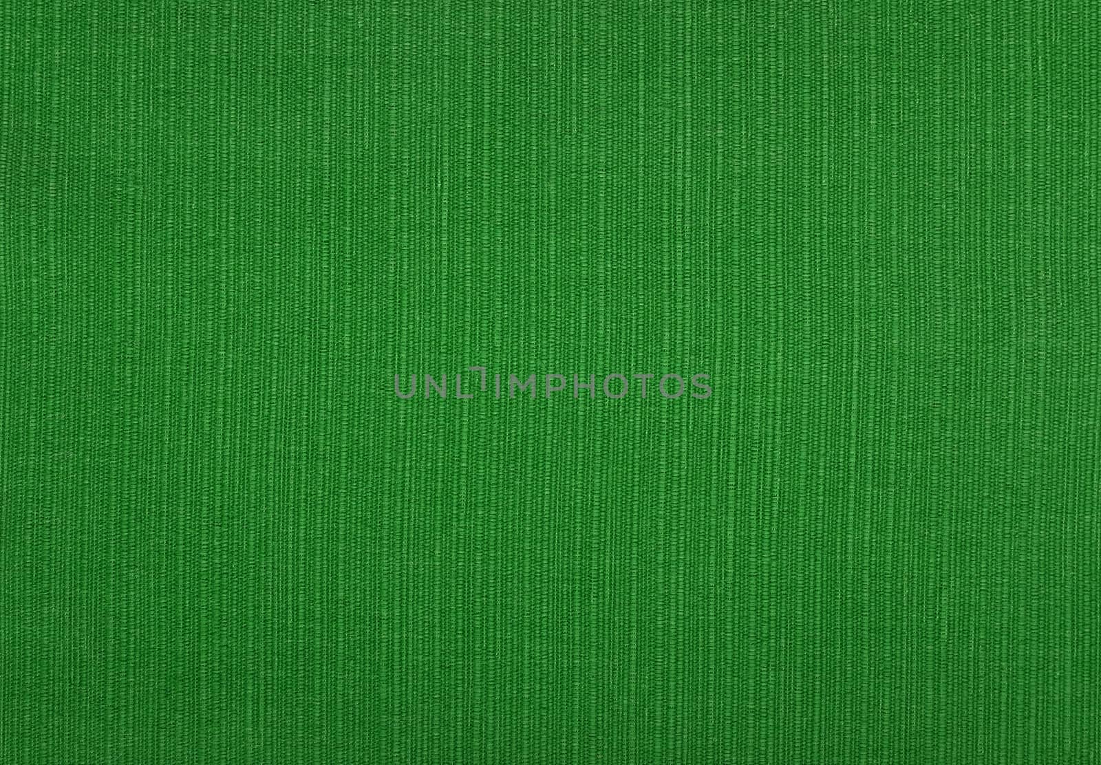 Forest green coarse woven fabric abstract background texture showing warp and weft