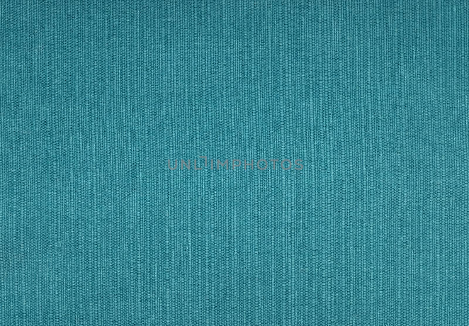 Turquoise blue coarse woven fabric abstract background texture showing warp and weft