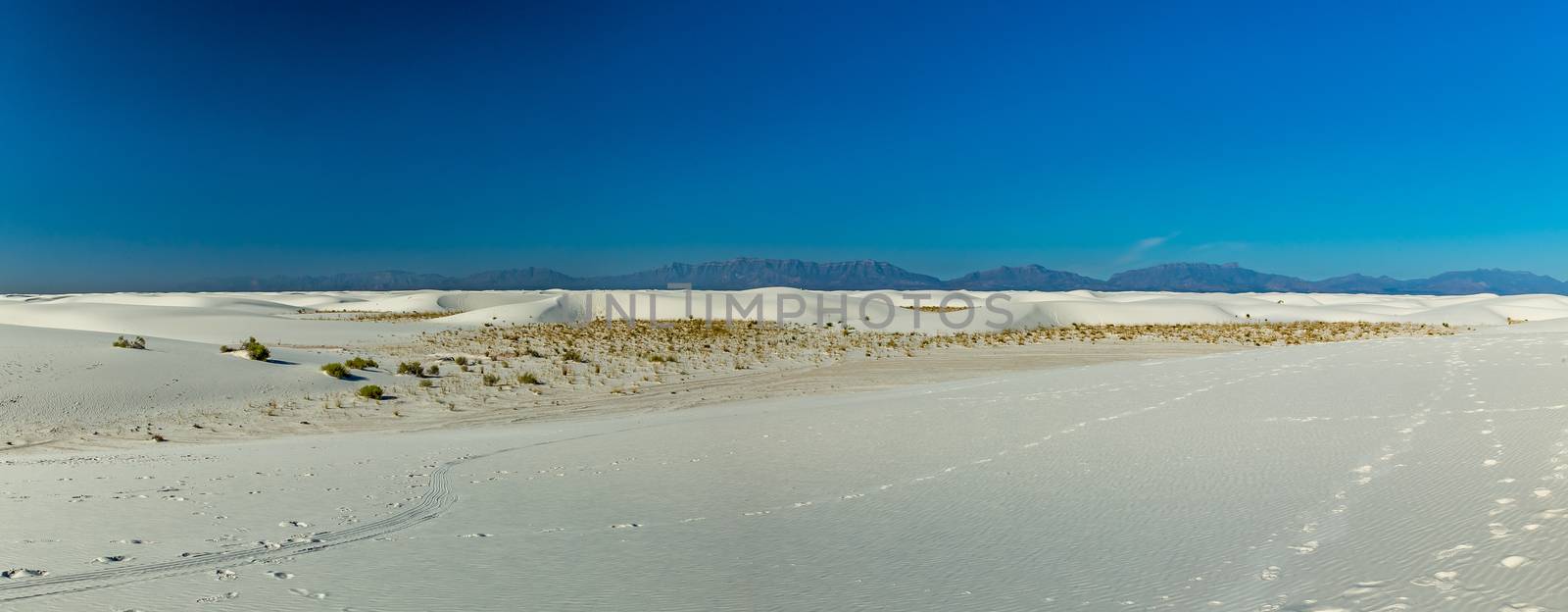 White Sands National Monument is in the northern Chihuahuan Desert in the U.S. state of New Mexico. It's known for its dramatic landscape of rare white gypsum sand dunes, and is the largest dune field of its kind in the world.