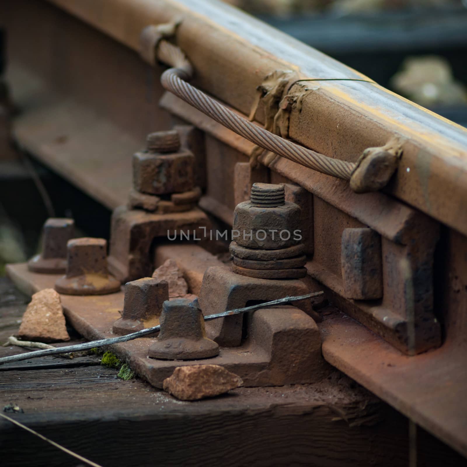 view of the railway track on a sunny day