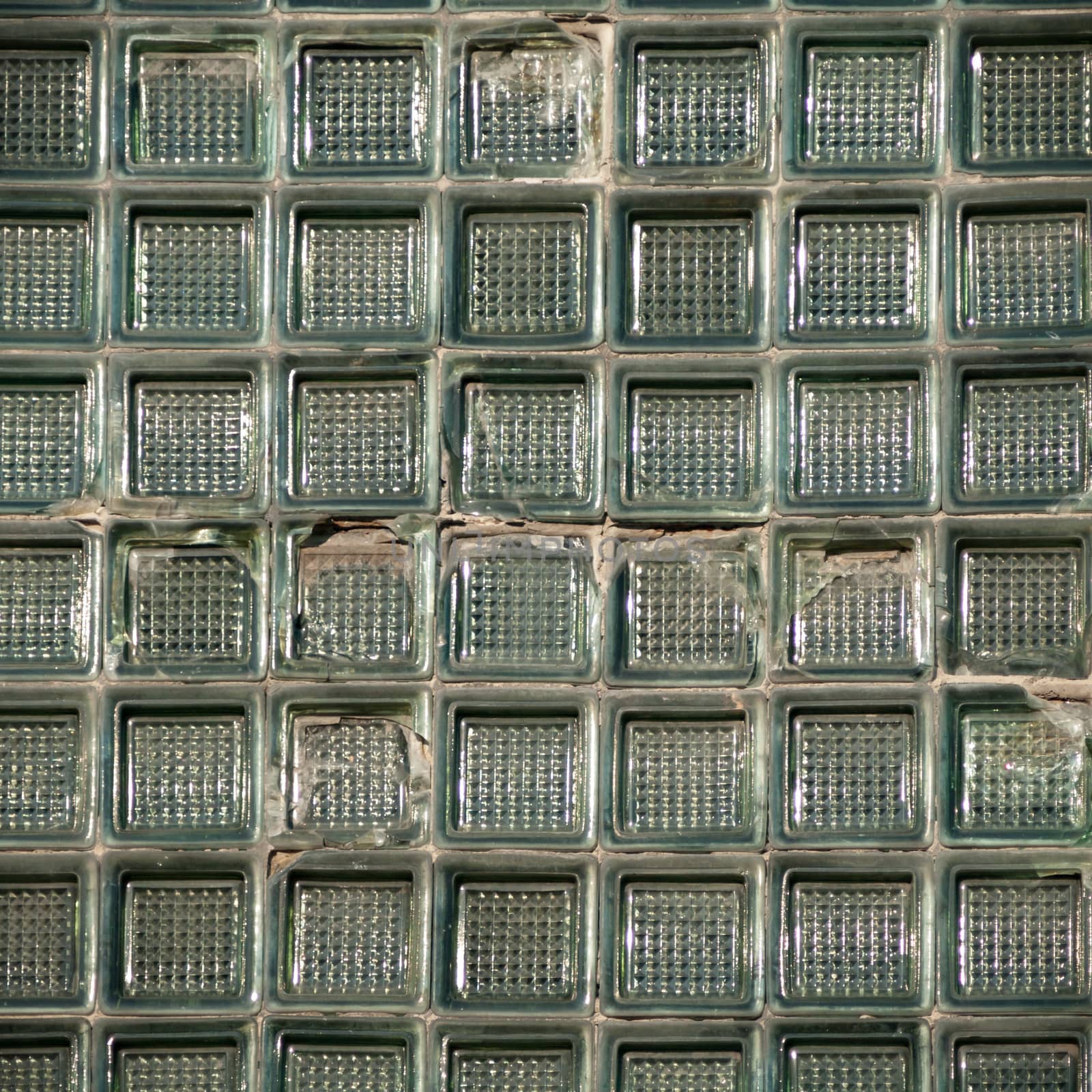 discarded ruin with old windows and wall, industrial window in concrete wall