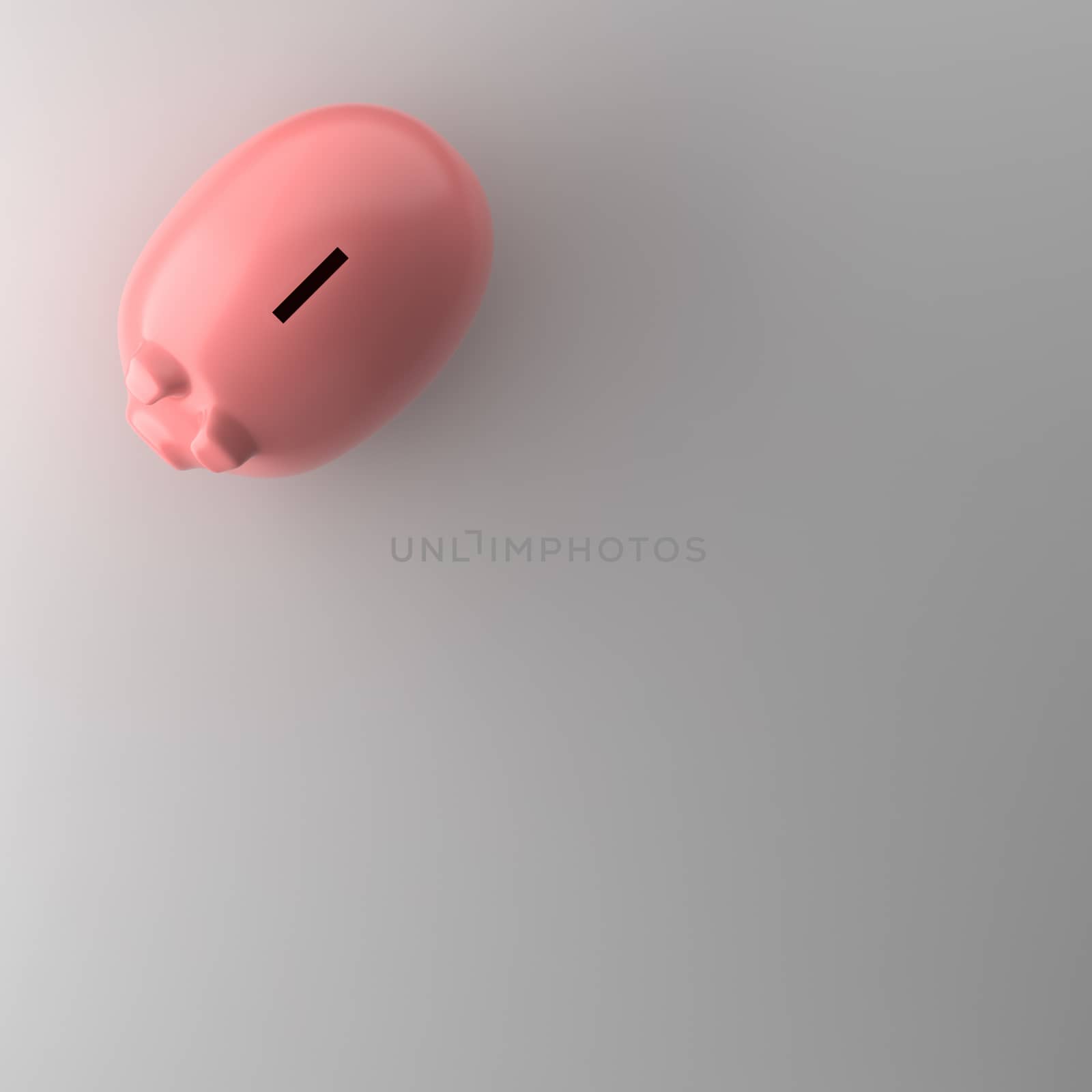 PIGGY BANK ON WHITE BACKGROUND by PrettyTG