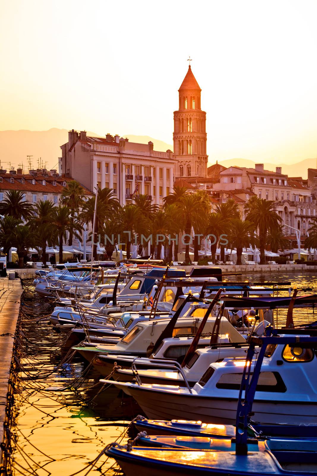 City of Split Riva at sunrise by xbrchx