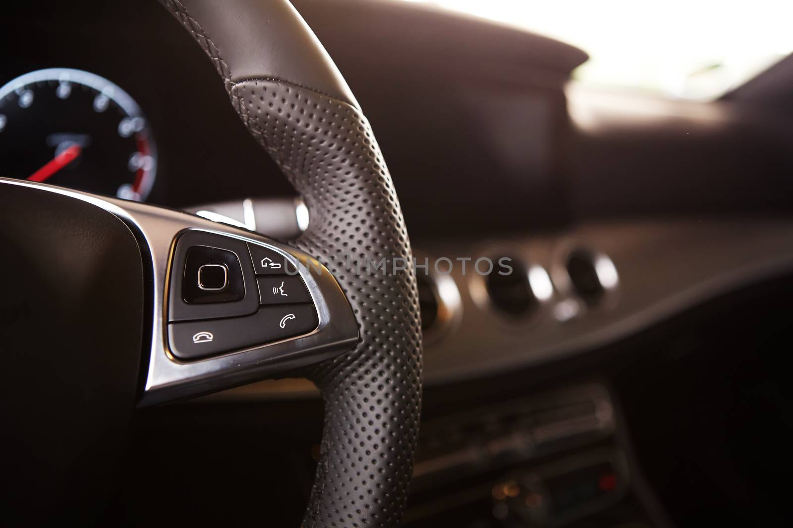 Control buttons on the steering wheel of a car by sarymsakov