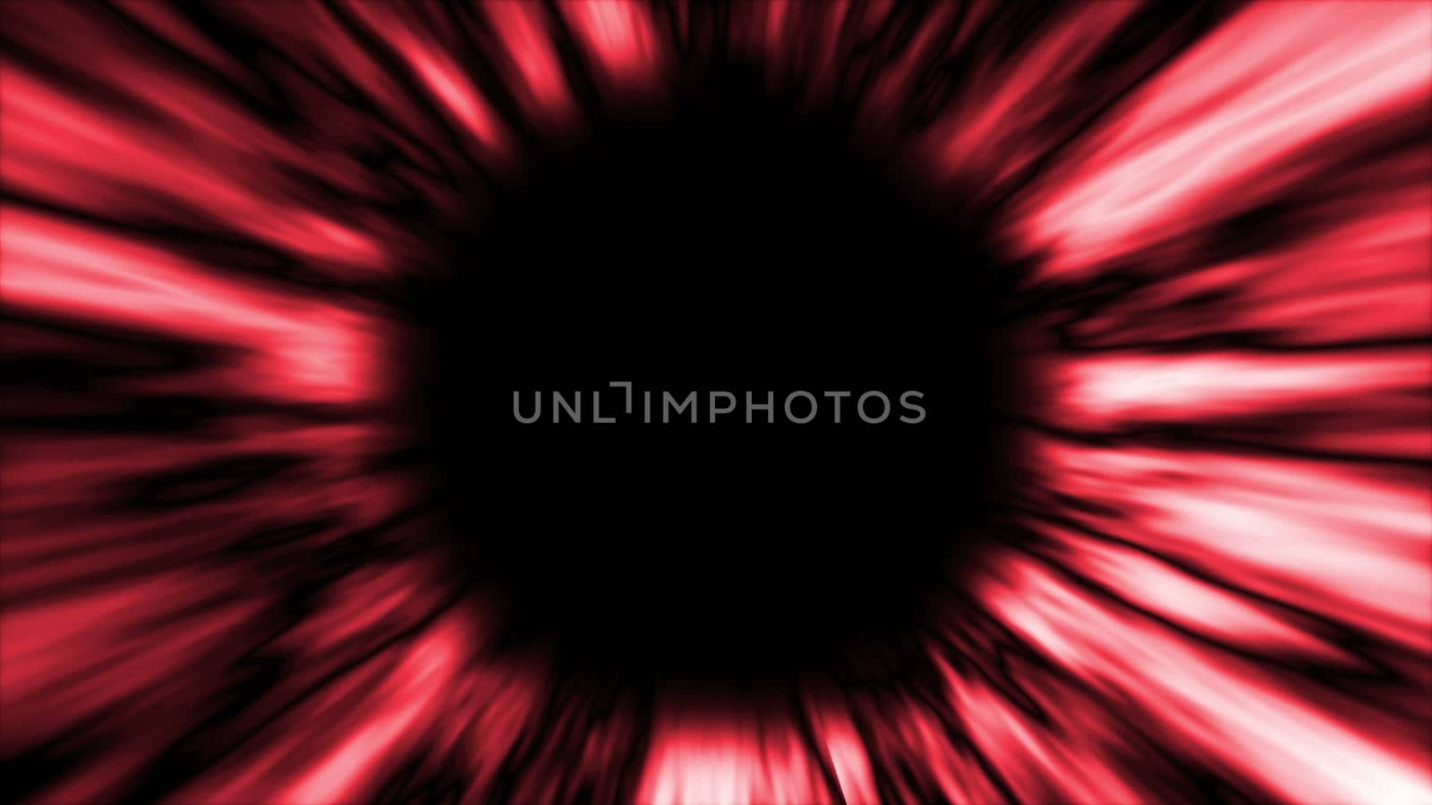 Abstract background with black hole. Space backdrop. 3D rendering