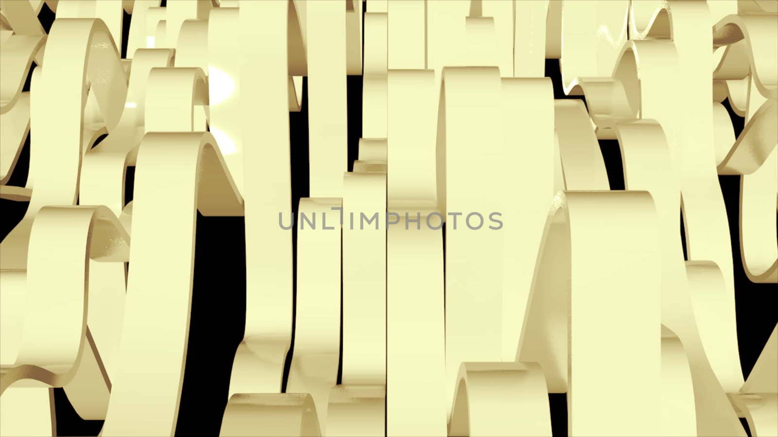 Abstract background with waving stripes. 3D rendering