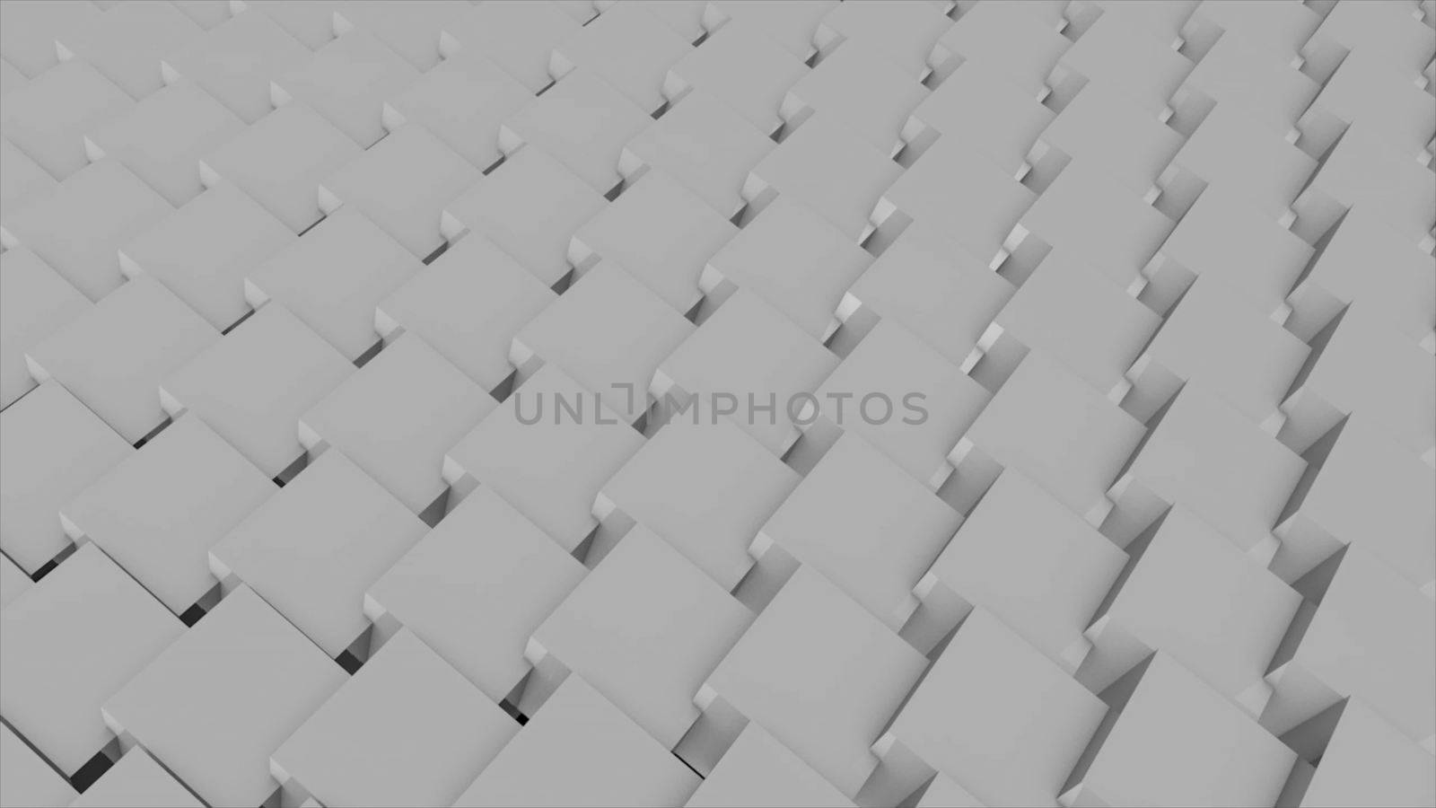 Abstract background with cubes. 3D rendering technology backdrop