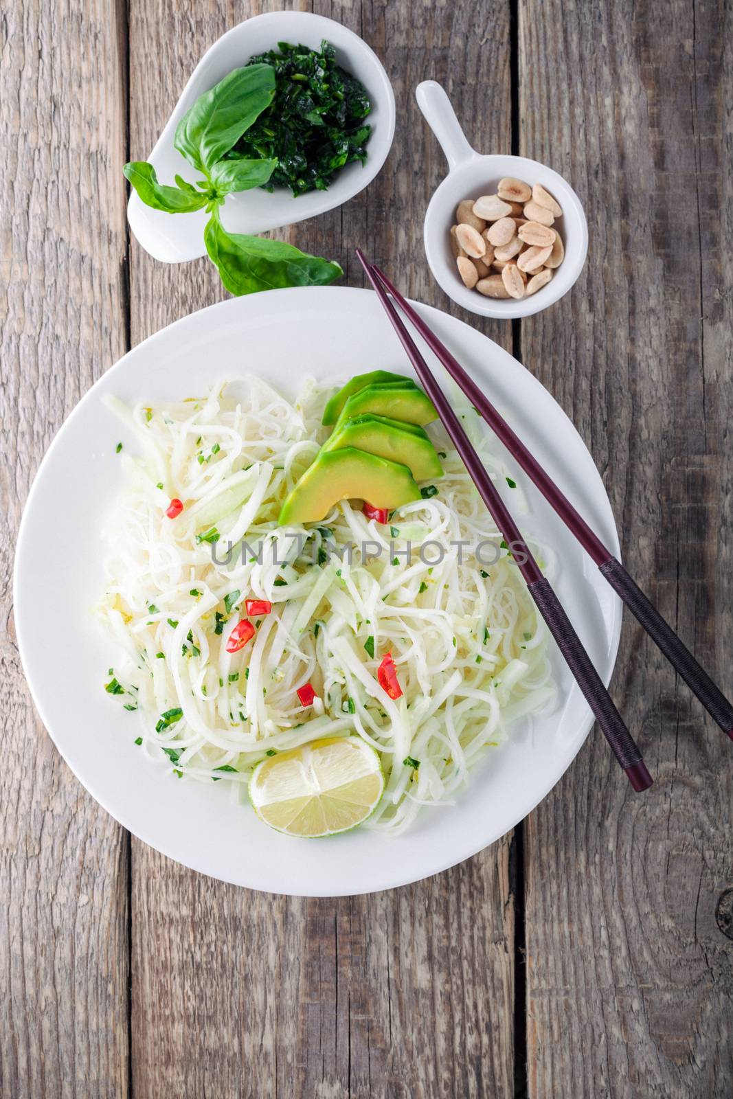 Spicy kohlrabi noodles  by supercat67