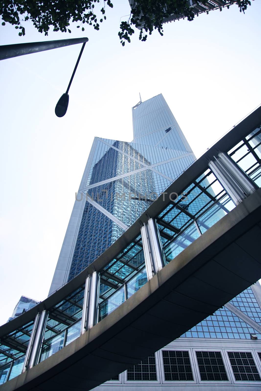 Bank of China tower in Hong Kong. 367 meters "BOC" one of the tallest in Hong Kong seen as violation of feng shui principles to locals