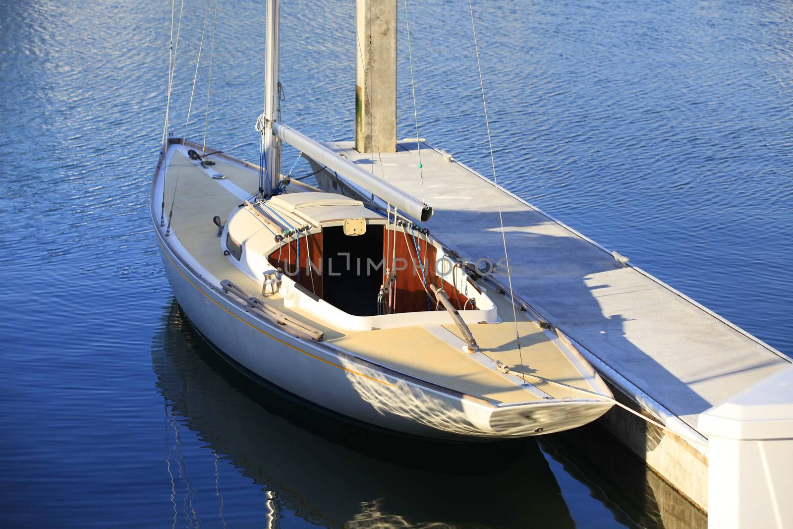 California yacht harbor with the San Francisco 