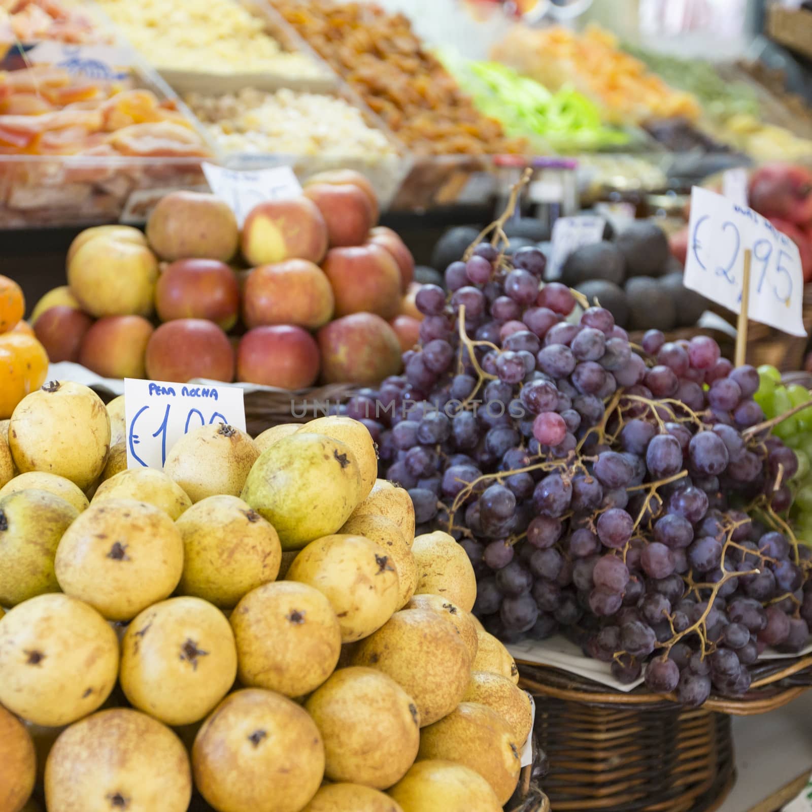 Fresh exotic fruits in Mercado Dos Lavradores. Funchal, Madeira by mariusz_prusaczyk