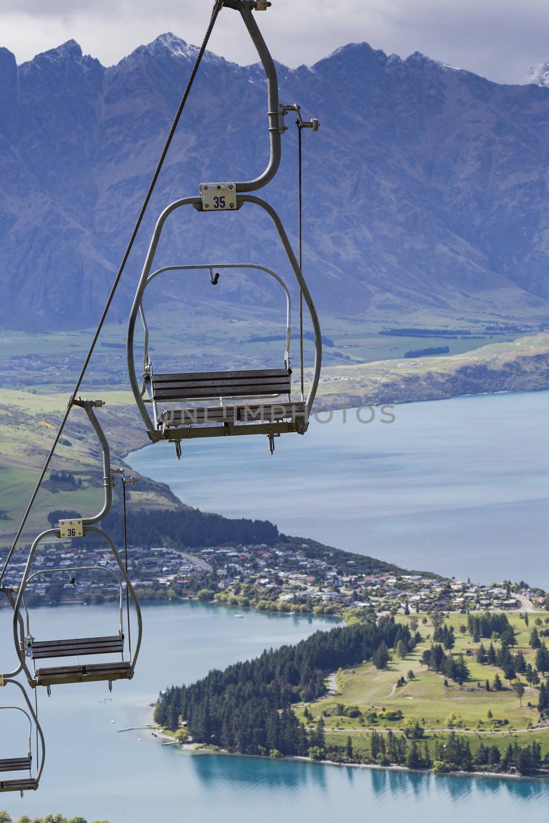 Cablecar View of Queenstown and Lake Wakatipu