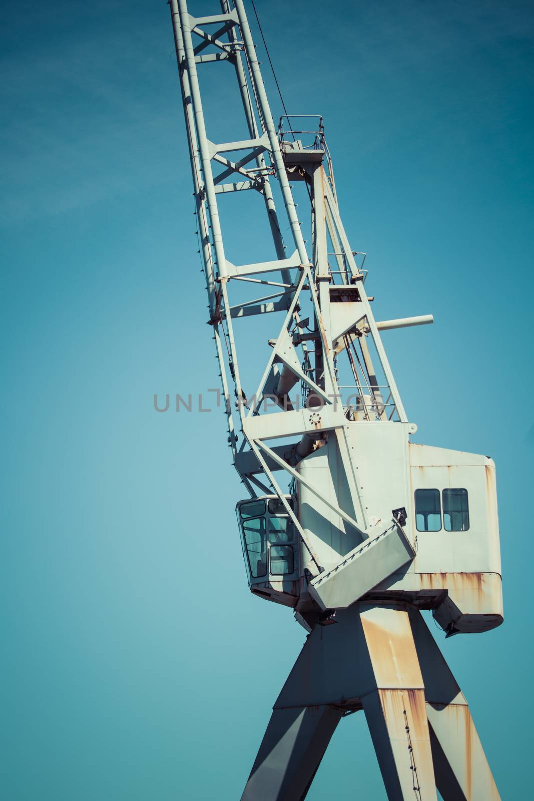 Dockside crane,Wellington harbour New Zealand.
