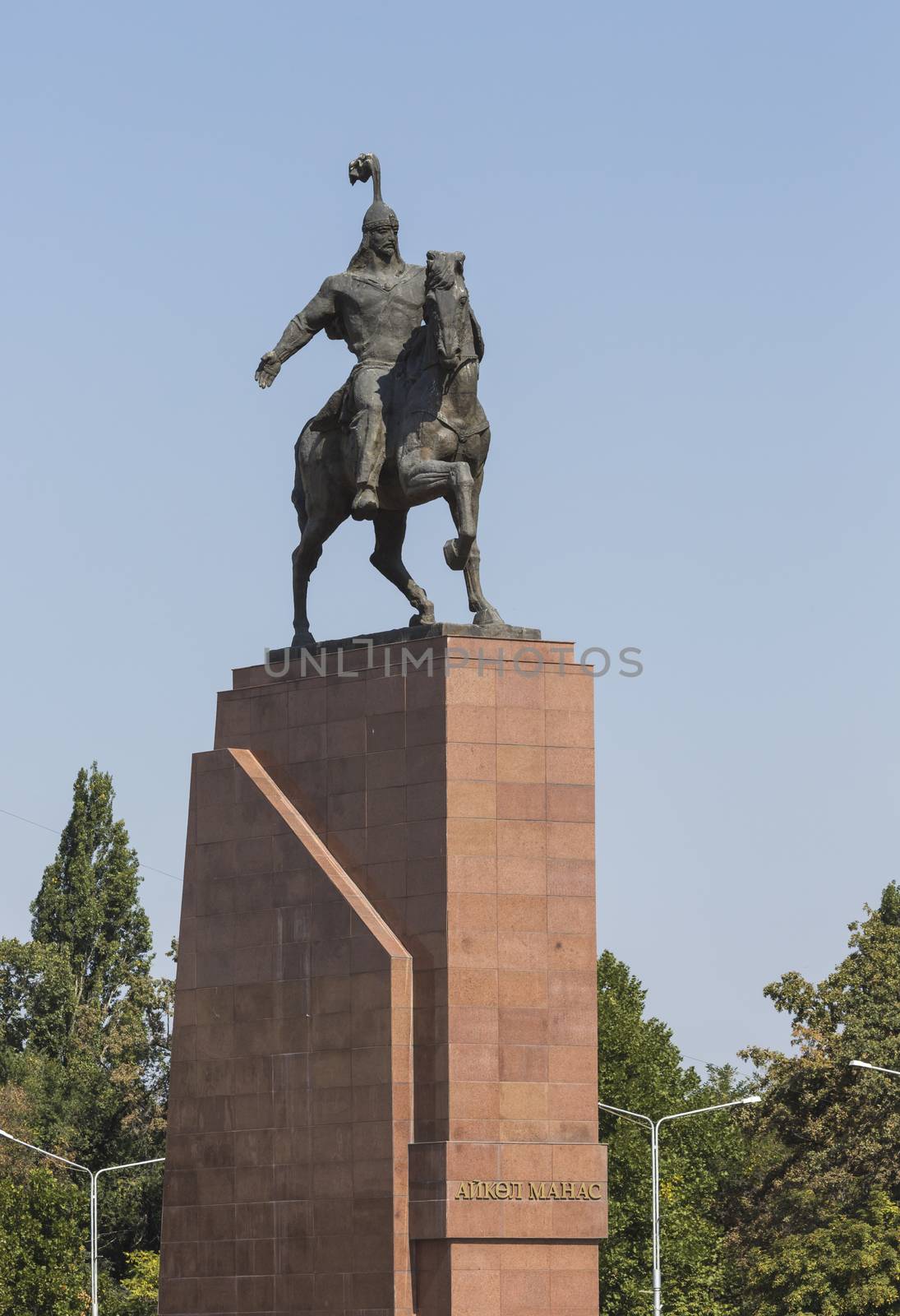  Monument Epic of Manas on Ala-Too Square. Bishkek 