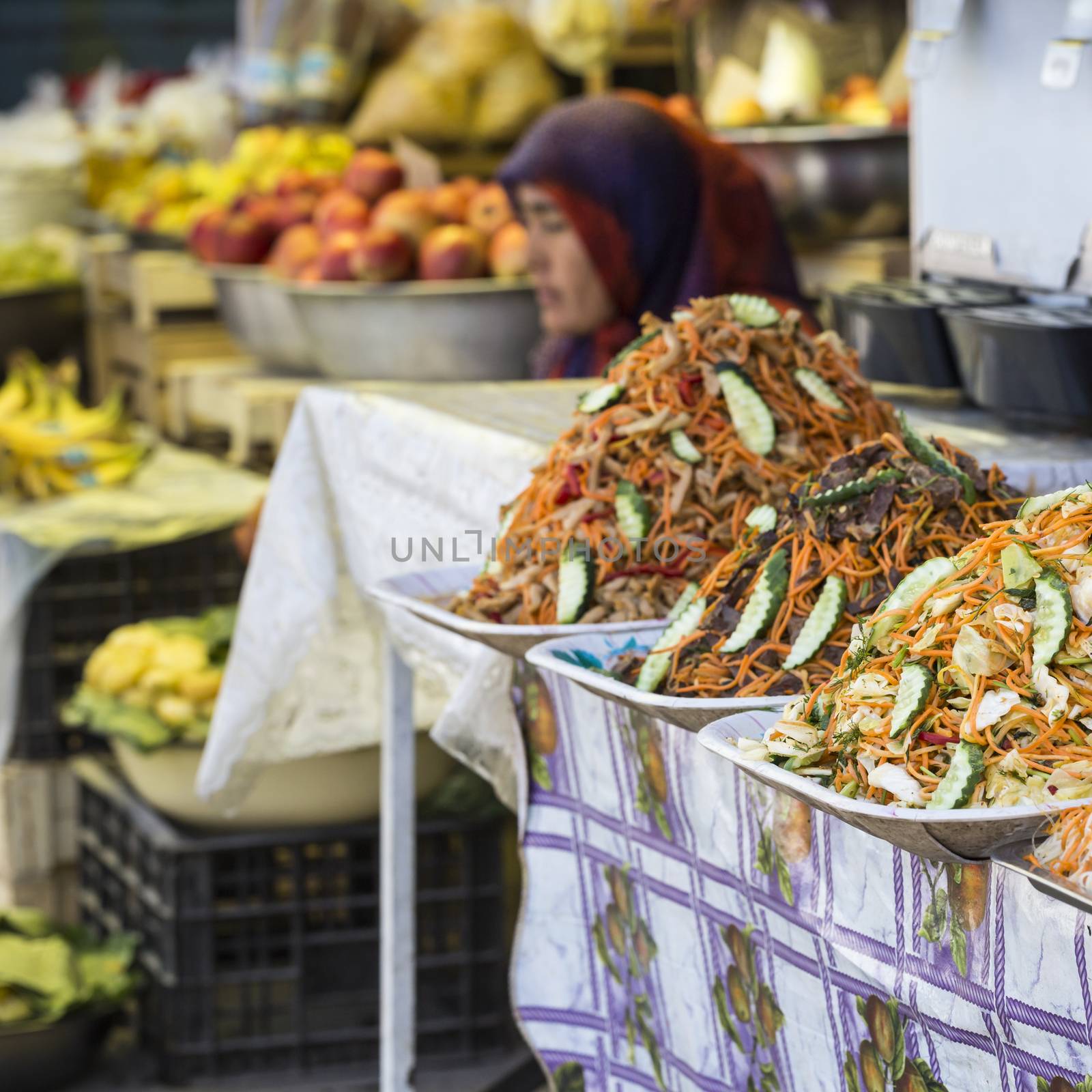 Oriental food - Osh market, Kyrgyzstan. by mariusz_prusaczyk