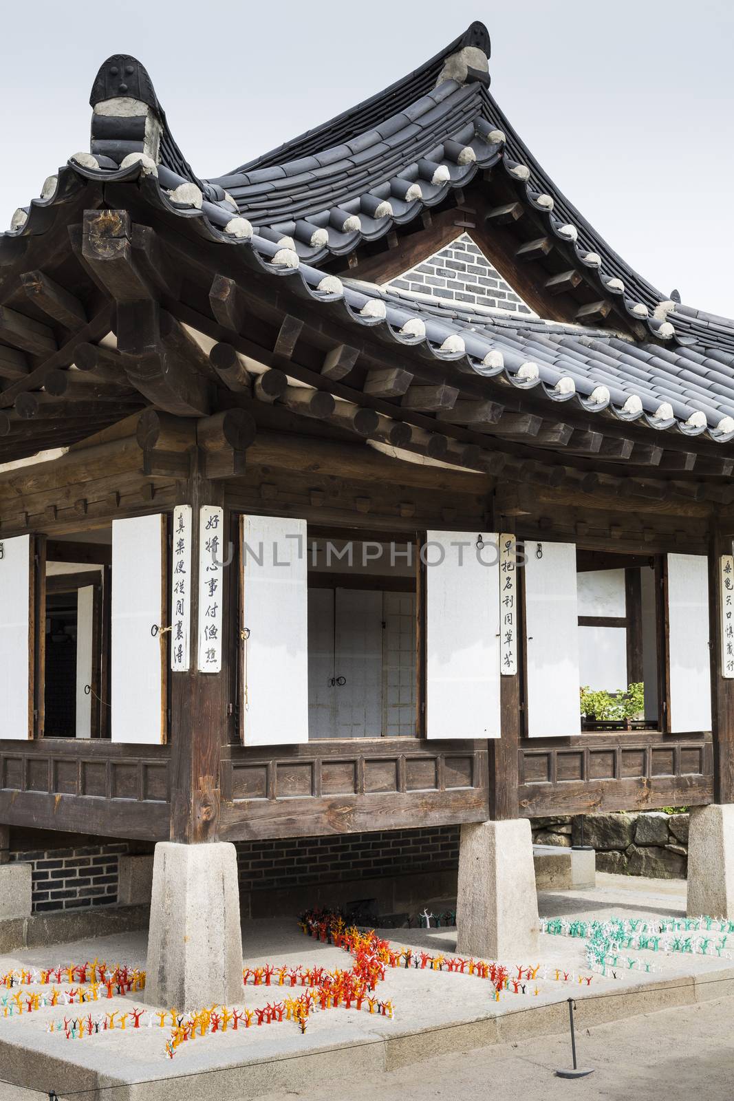 Korea Old House at Namsangol Hanok Village in Seoul South Korea.