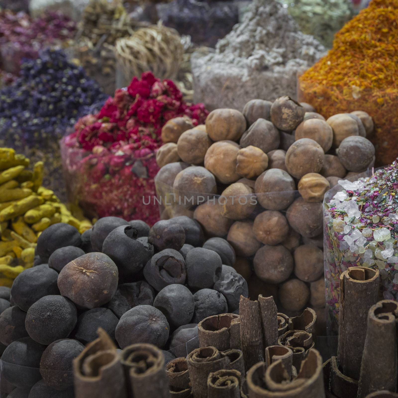 Dubai Spice Souk or the Old Souk is a traditional market in Dubai, United Arab Emirates (UAE), selling a variety of fragrances and spices.