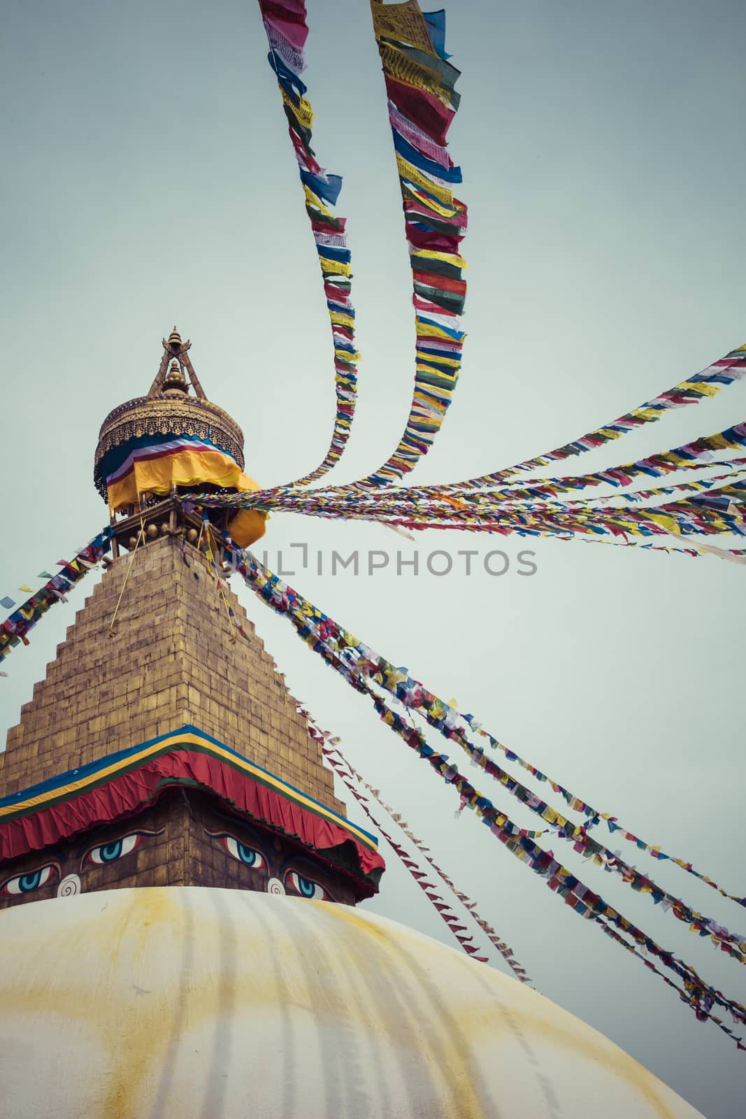 Boudhanath is a buddhist stupa in Kathmandu, Nepal. by mariusz_prusaczyk