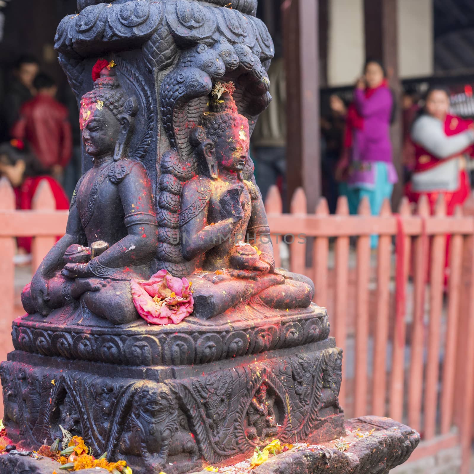  Bodhnath stupa in Kathmandu, Nepal.