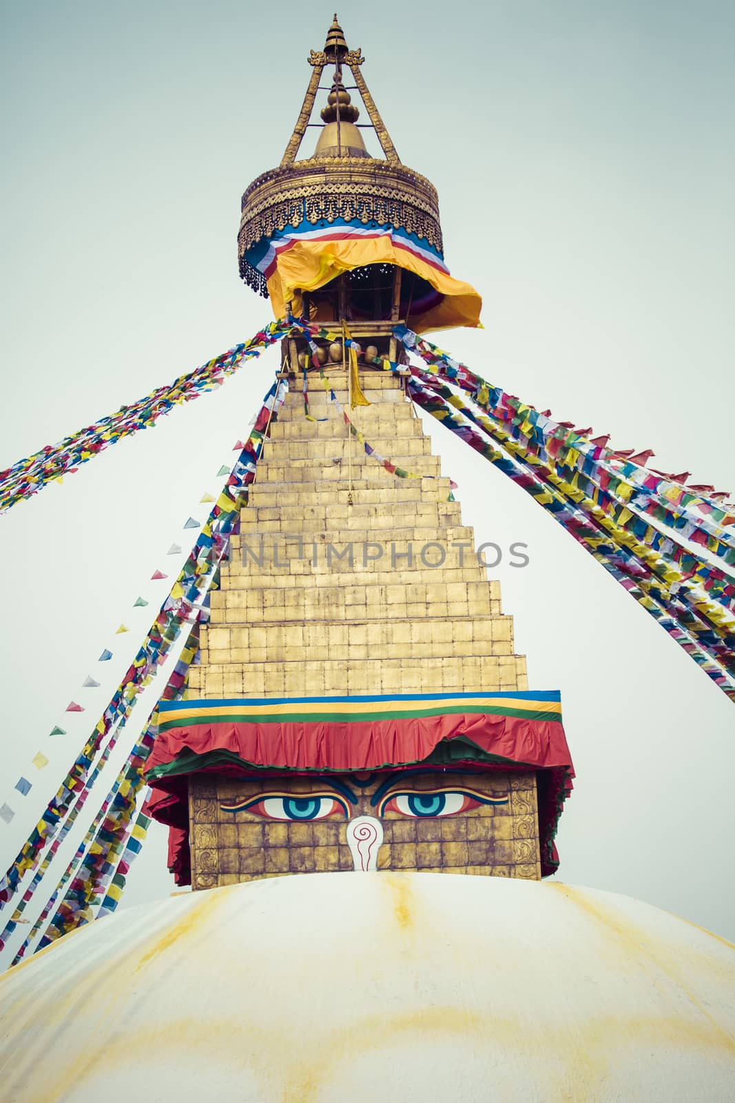 Boudhanath Stupa in the Kathmandu valley, Nepal by mariusz_prusaczyk