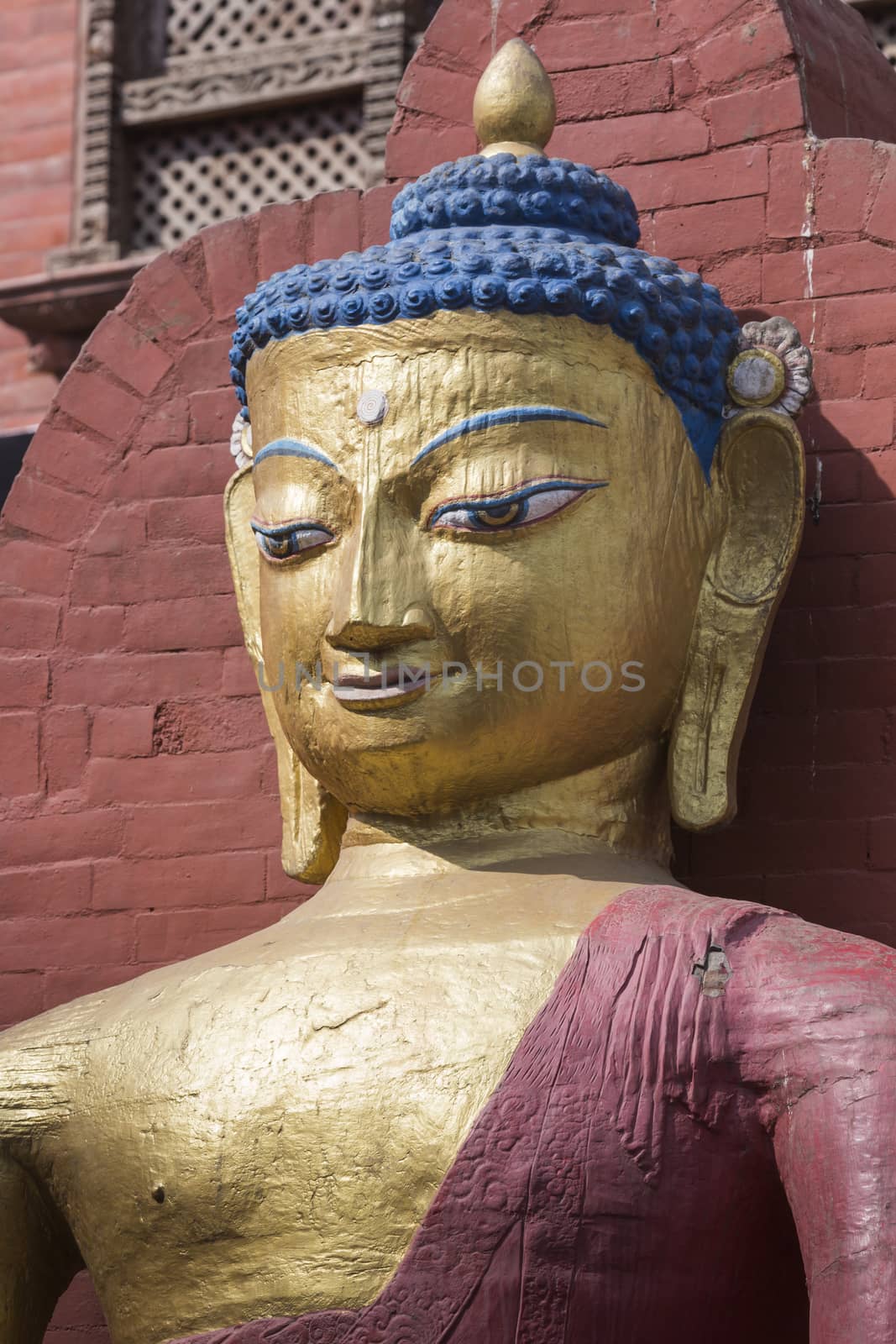 Buddha statue. Kathmandu, Nepal by mariusz_prusaczyk