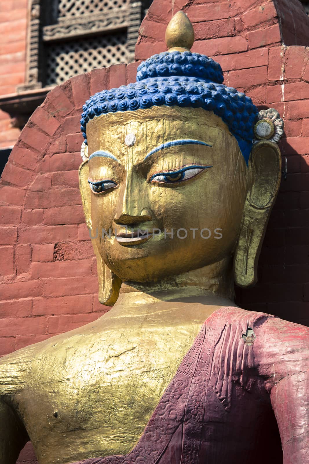 Buddha statue. Kathmandu, Nepal by mariusz_prusaczyk