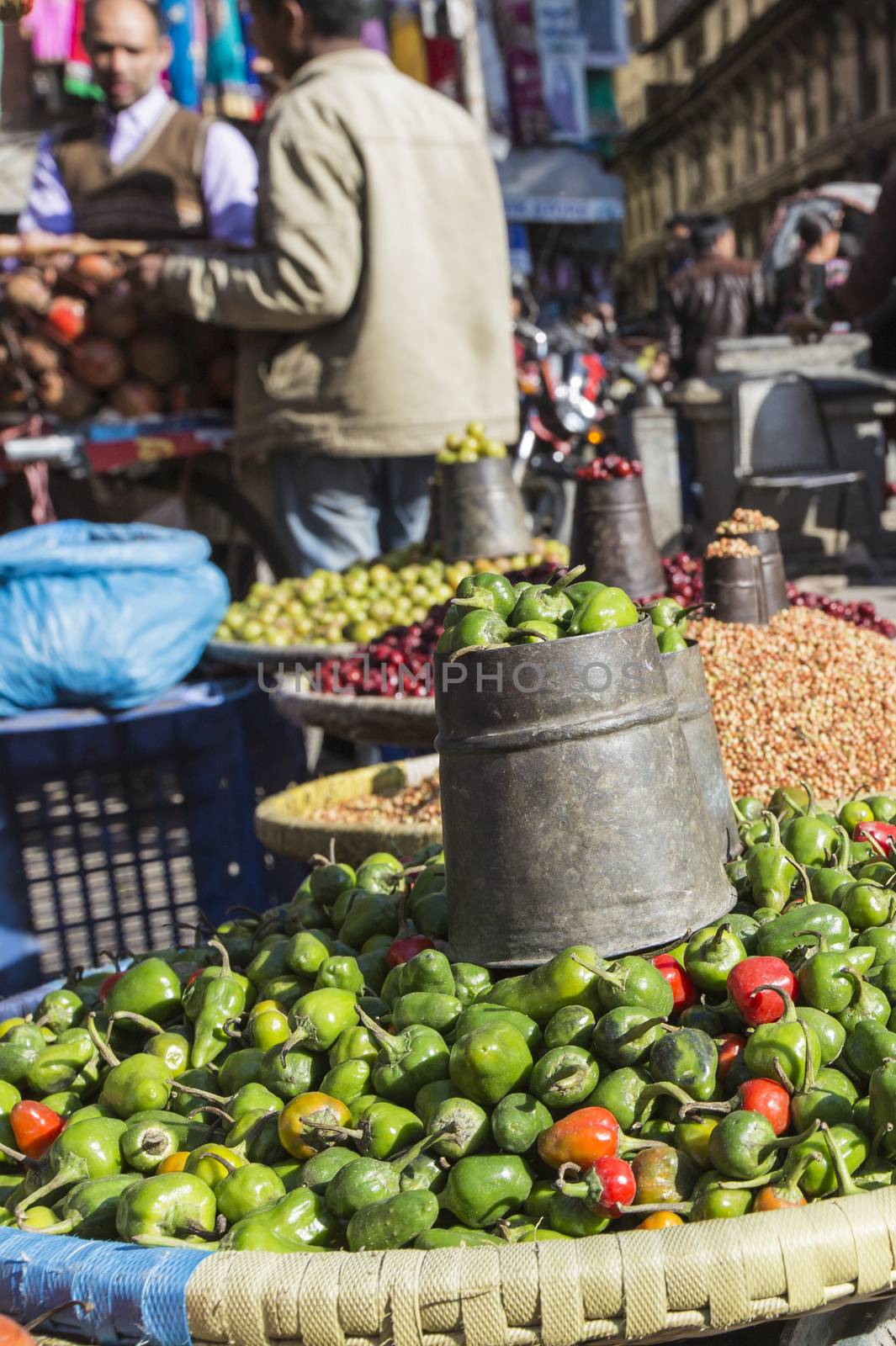 Local market in Nepal.     by mariusz_prusaczyk
