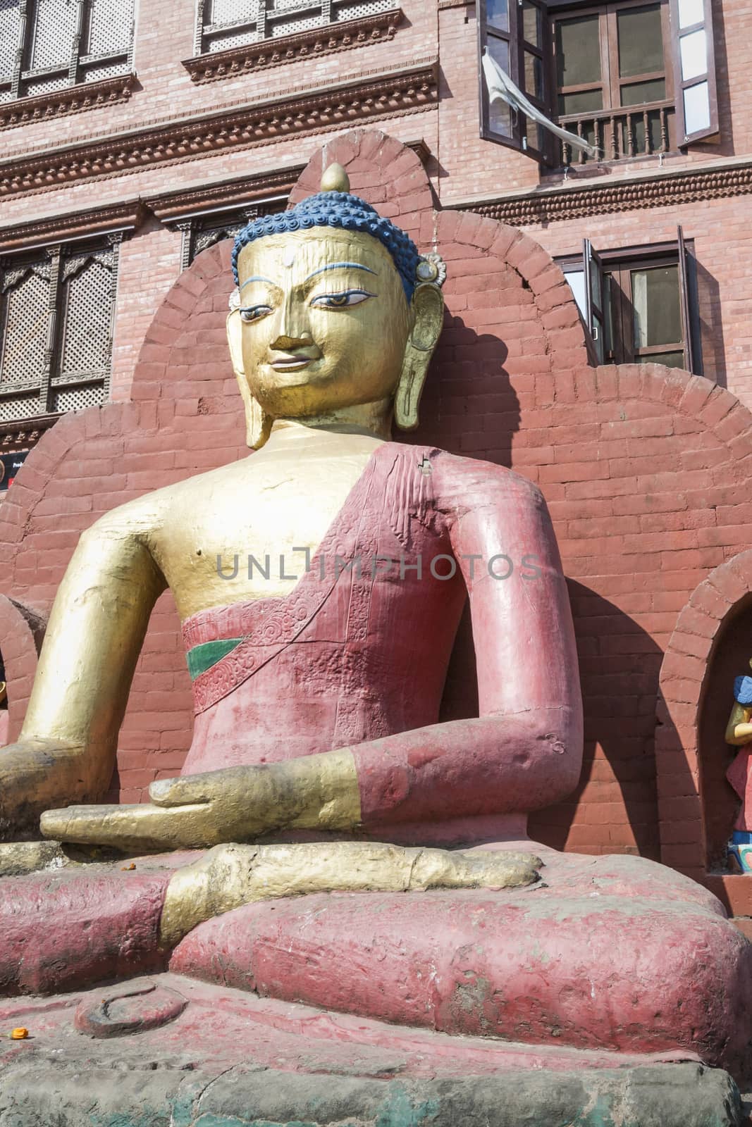 statue of Buddha in Nepal by mariusz_prusaczyk