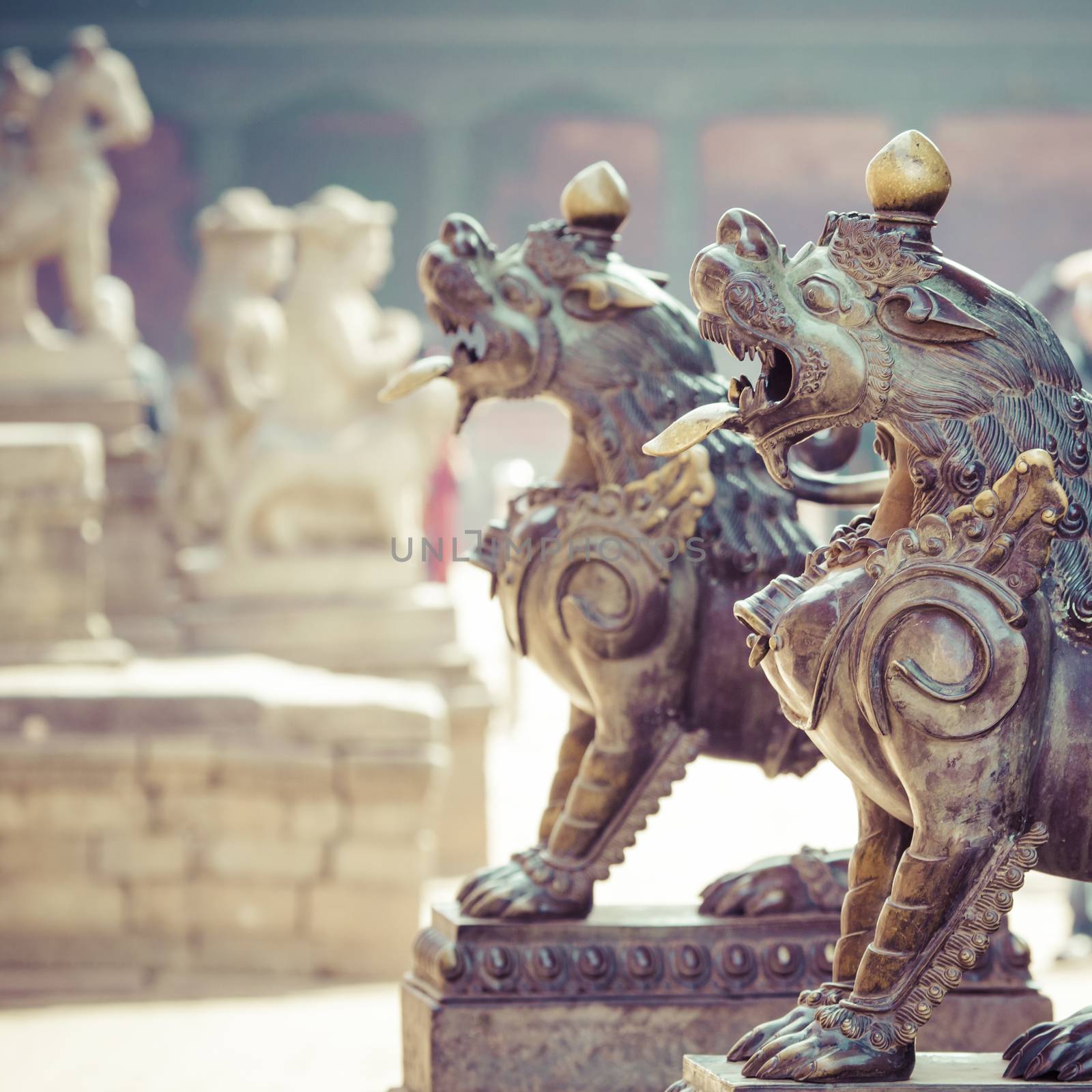 Temples of Durbar Square in Bhaktapur, Kathmandu, Nepal. by mariusz_prusaczyk