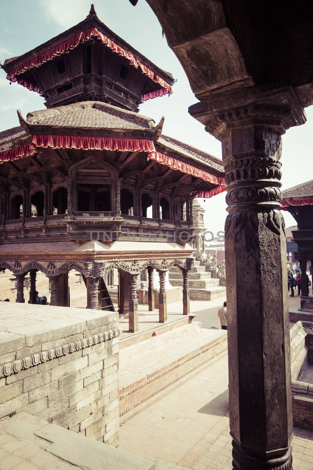 Temples of Durbar Square in Bhaktapur, Kathmandu, Nepal. by mariusz_prusaczyk