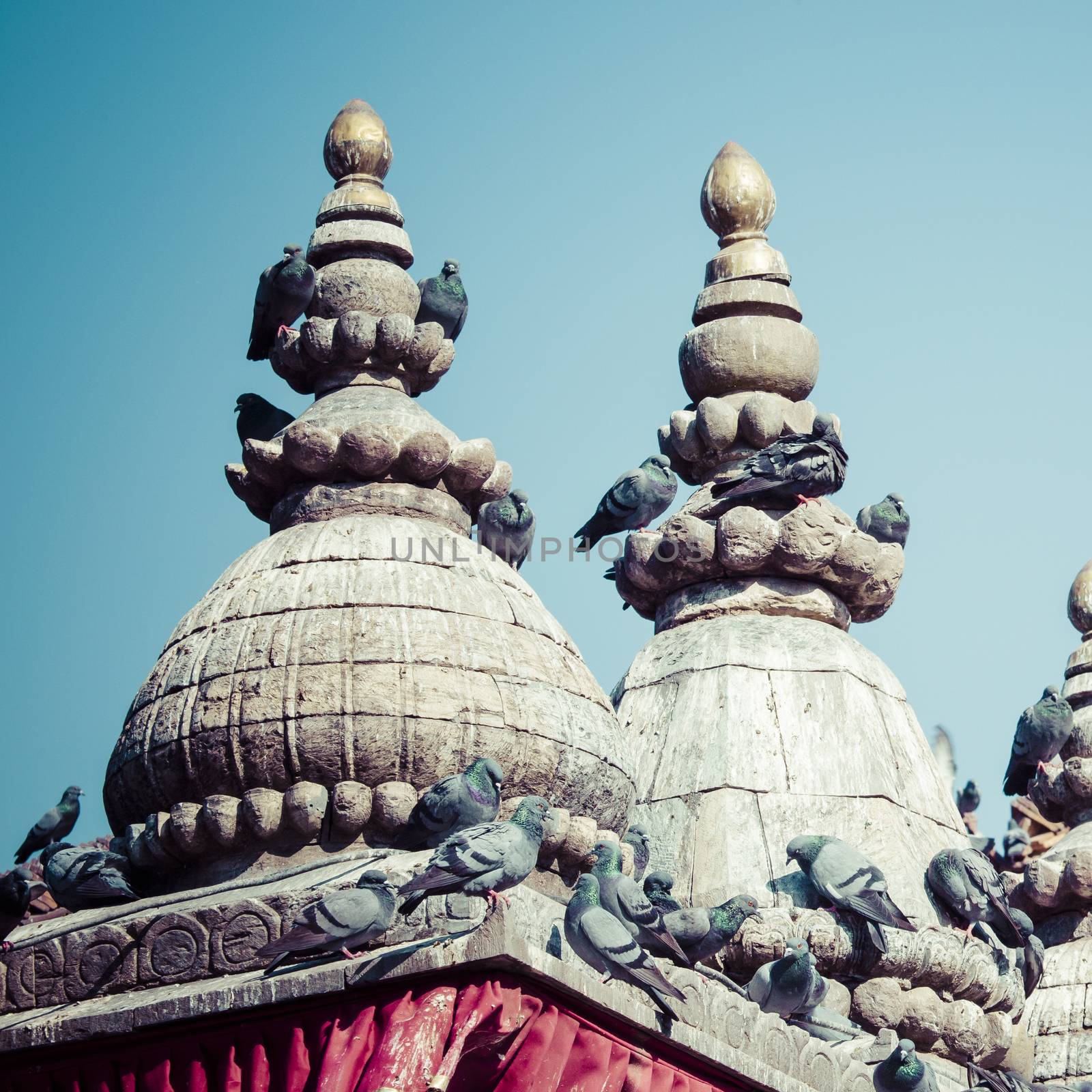 The famous Durbar square in Kathmandu, Nepal. by mariusz_prusaczyk