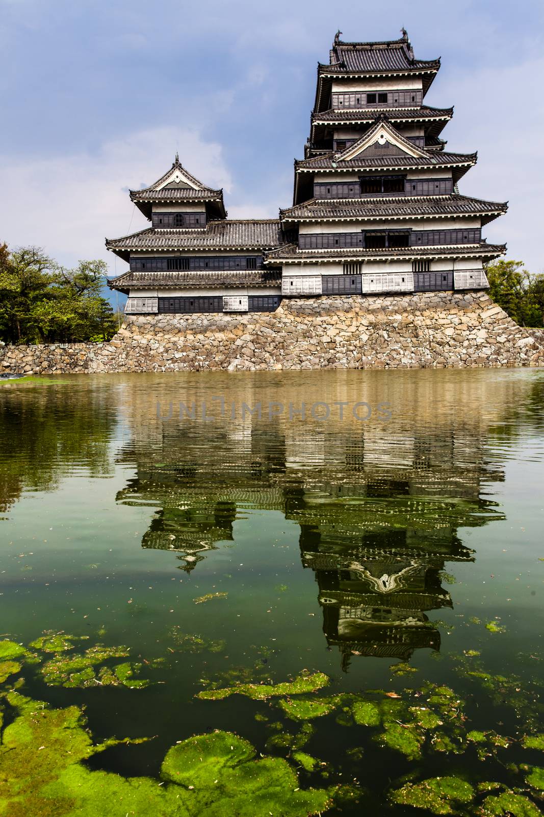 Beautiful medieval castle Matsumoto in the eastern Honshu, Japan  by mariusz_prusaczyk