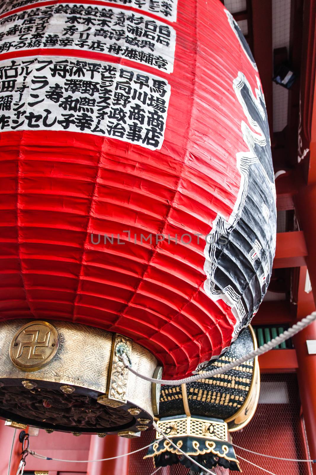 Sensoji-ji Red Japanese Temple in Asakusa, Tokyo, Japan by mariusz_prusaczyk