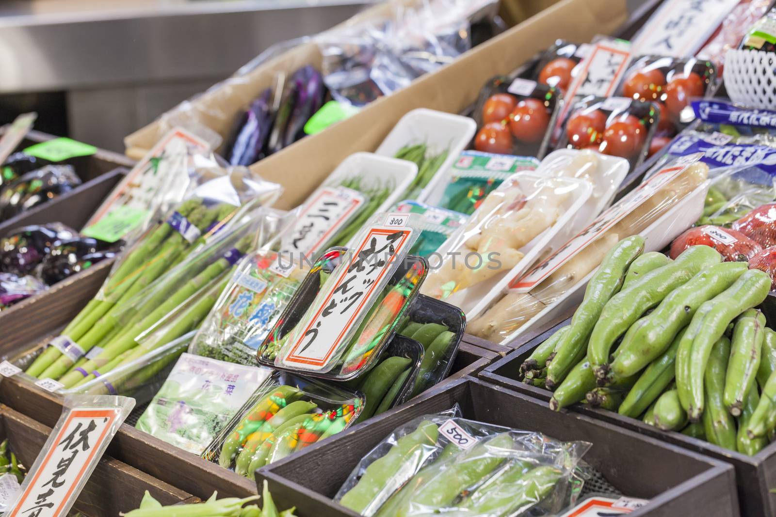 Traditional food market in Kyoto. Japan. by mariusz_prusaczyk