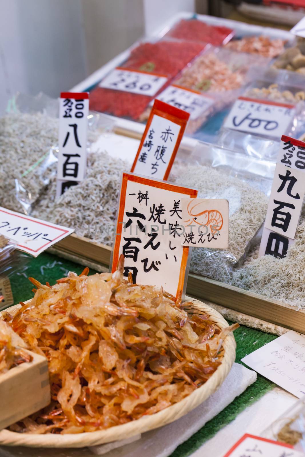 Traditional food market in Kyoto. Japan. by mariusz_prusaczyk