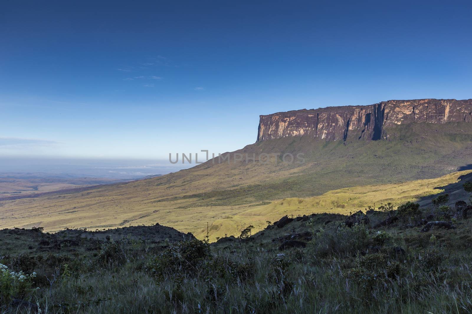 Tablemountain Roraima with clouds, Venezuela, Latin America.

