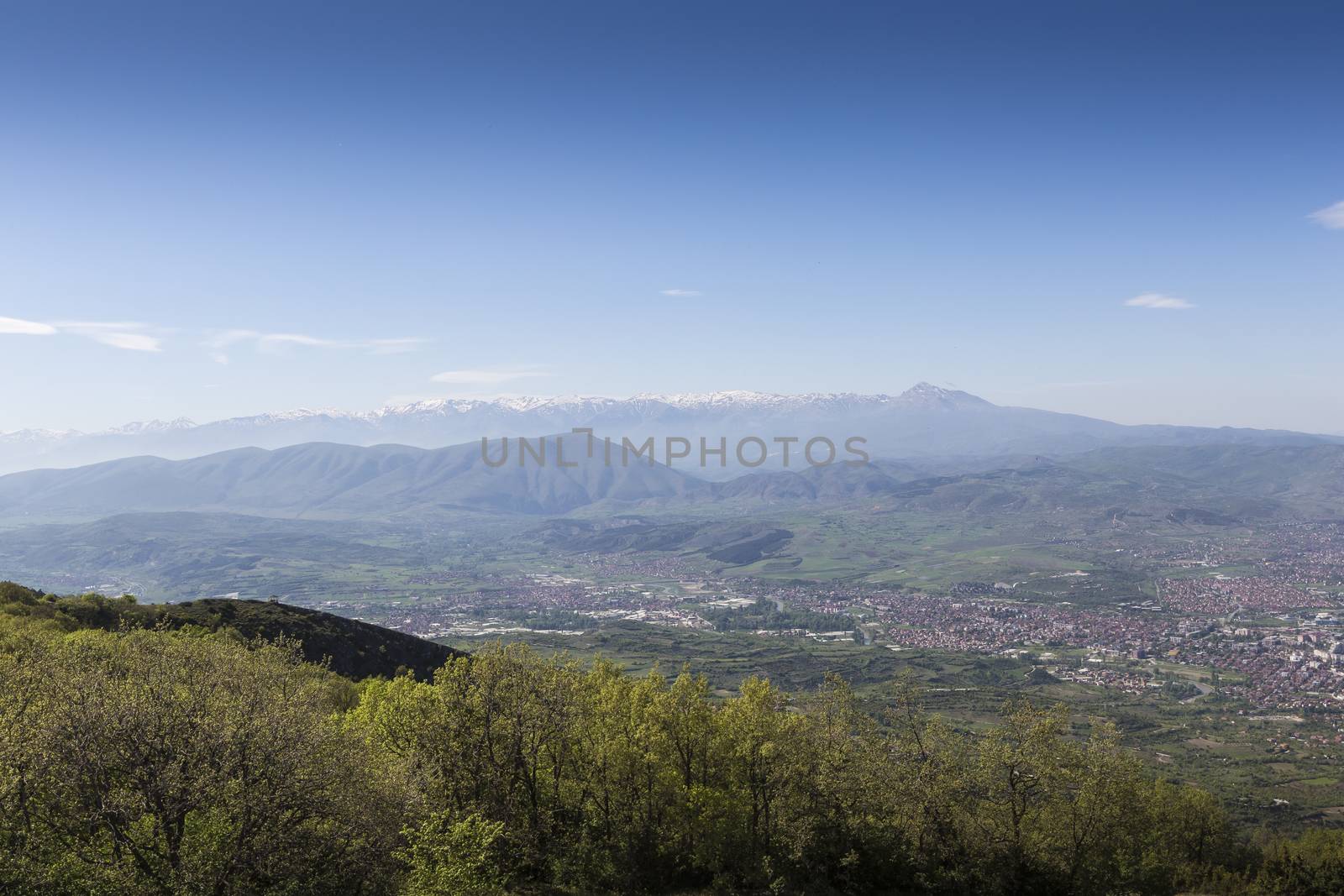 A lookout on Mount Vodno near Skopje Macedonia

