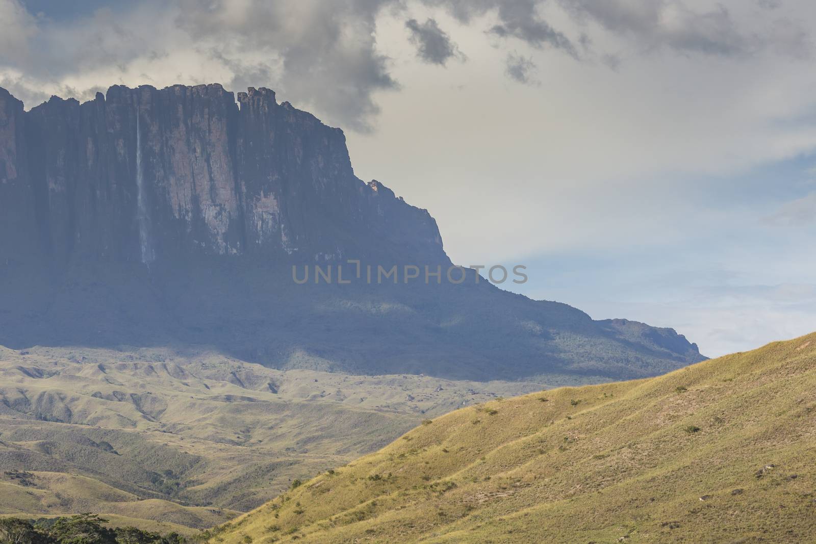 Tablemountain Roraima with clouds, Venezuela, Latin America.

