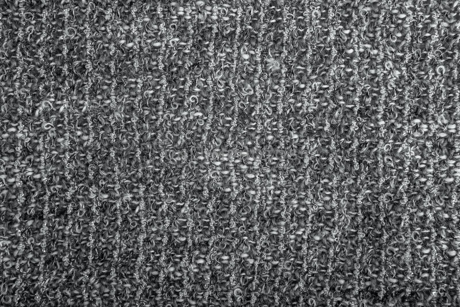 Textural background of melange bouclé fabric with lurex thread by natazhekova