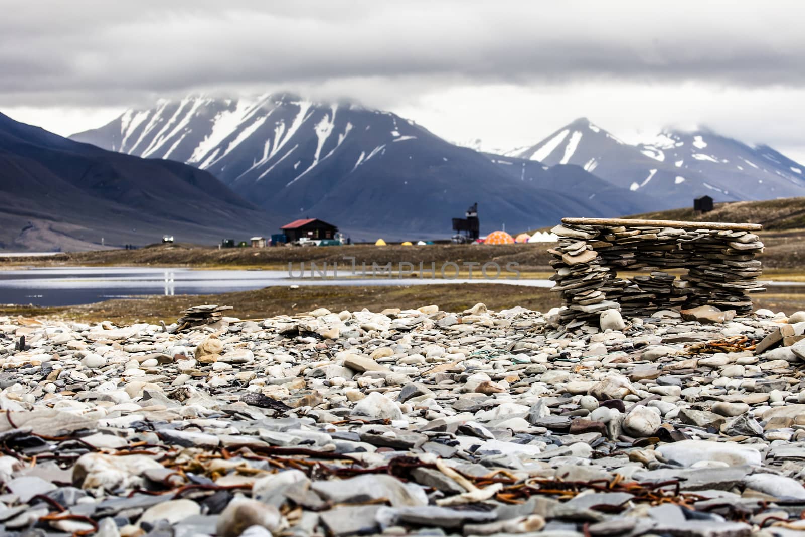 Beautiful scenic view of Spitsbergen (Svalbard island), Norway 